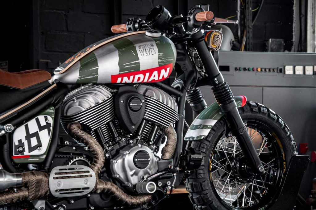 Indian Motorcycle x Wheels and Waves Tank Machine 12