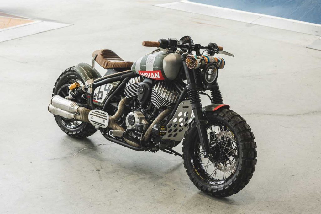 Indian Motorcycle x Wheels and Waves Tank Machine 7