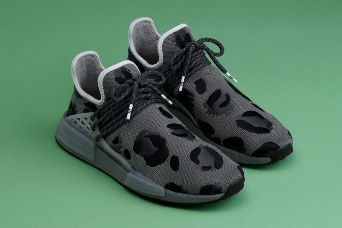 Adidas x Pharrell Gray Animal Print Sneaker