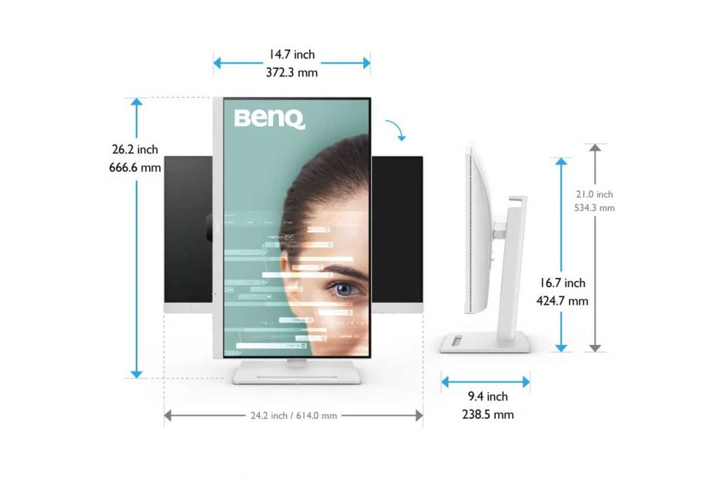 Benq GW2790QT 27 USB C Ergo Eye Care Monitor 4