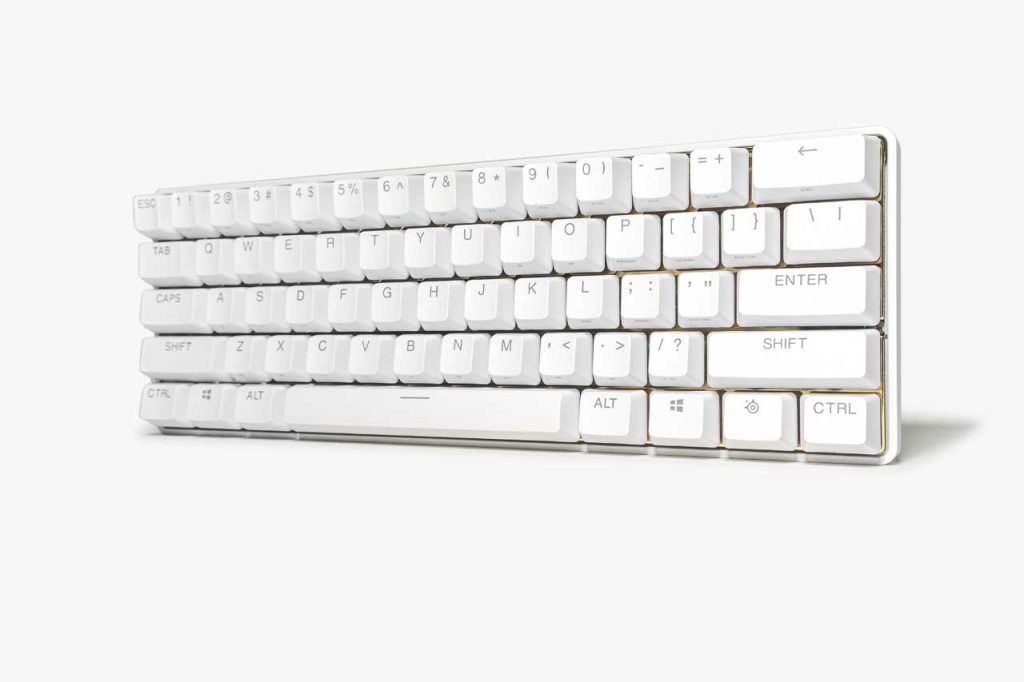 SteelSeries Apex Pro Mini Limited Edition White x Gold Keyboard 1