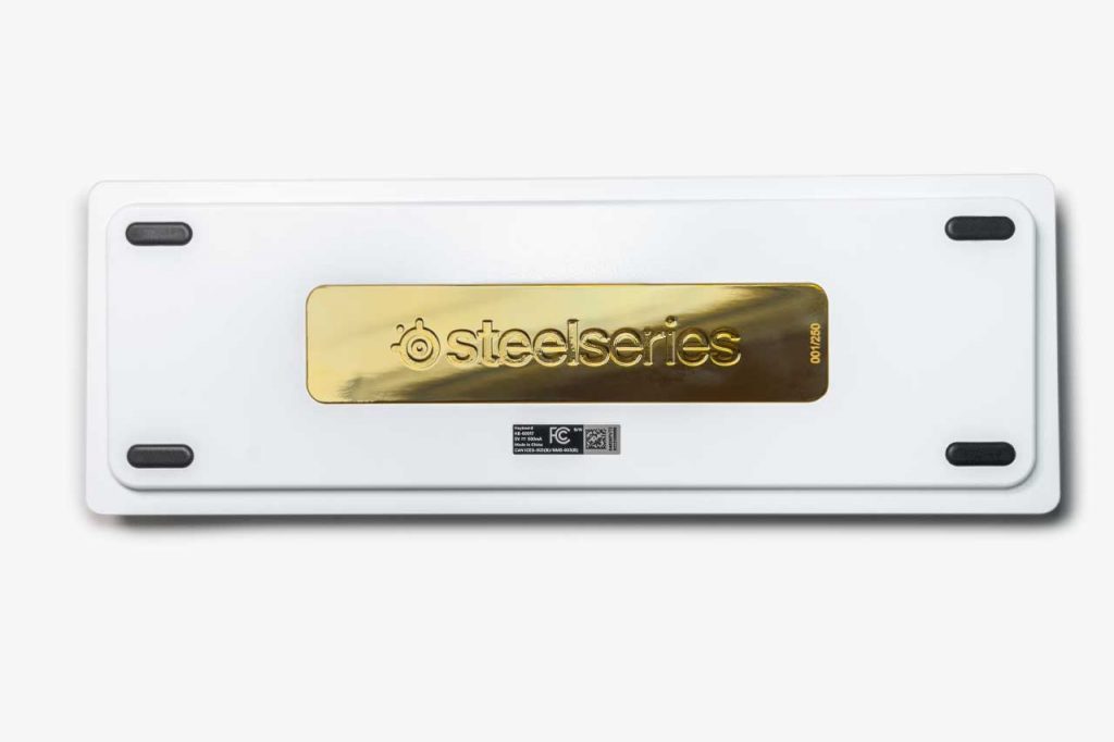 SteelSeries Apex Pro Mini Limited Edition White x Gold Keyboard 10