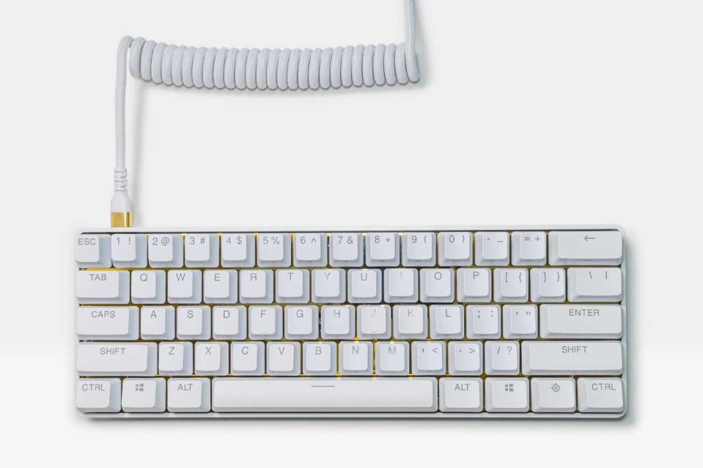 SteelSeries Apex Pro Mini Limited Edition White x Gold Keyboard 3