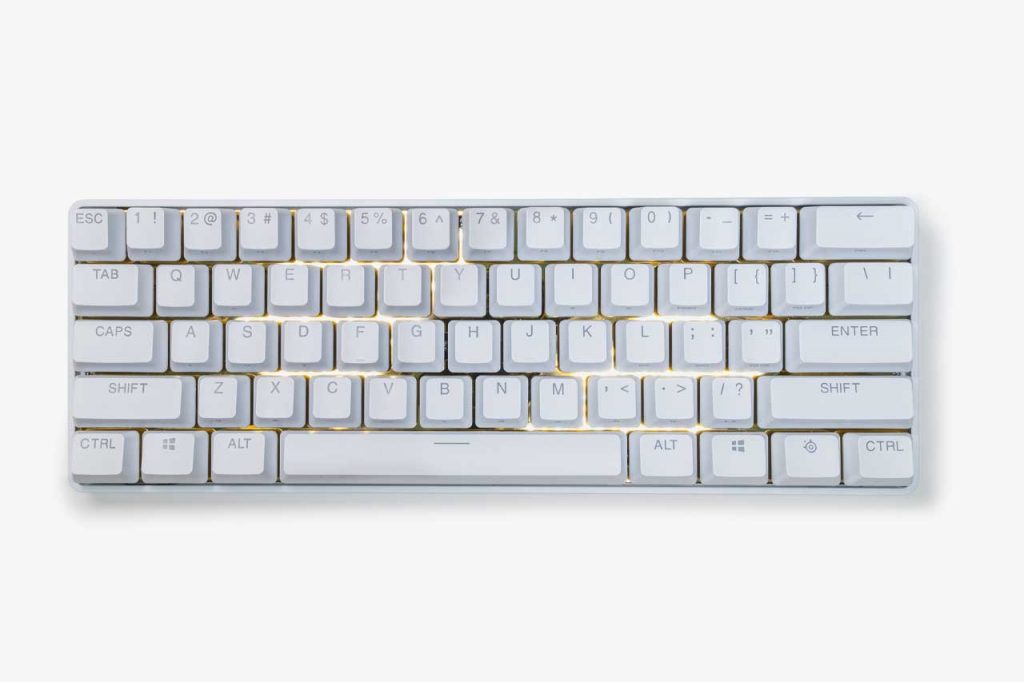 SteelSeries Apex Pro Mini Limited Edition White x Gold Keyboard