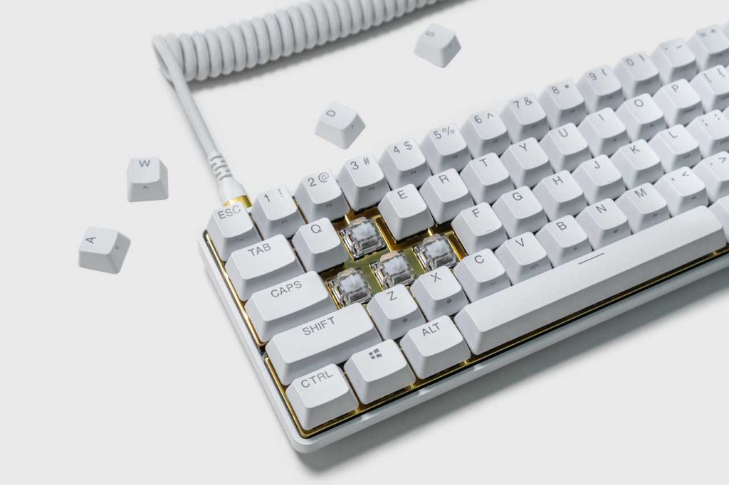 SteelSeries Apex Pro Mini Limited Edition White x Gold Keyboard 8